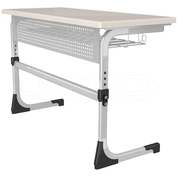GM002-1005-Ayarlanabilir-Ikili-Werzalit-Ogrenci-Sirasi GM002-1005 Double Werzalite School Desk Adjustable - Image 1