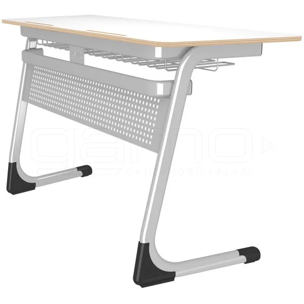 GM002-406-Ikili-Werzalit-Ogrenci-Sirasi GM002-406 Double Laminate School Desk - Image 1