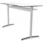 GM002-602 Double Tilted-leg Compact Student Desk