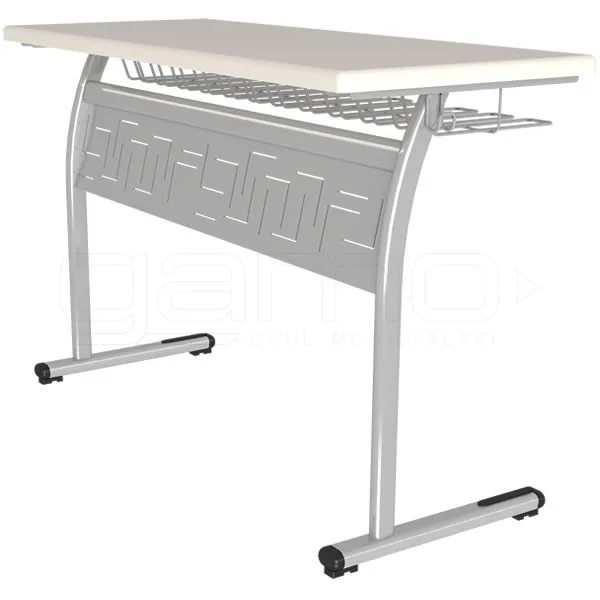 GM002-909-Ikili-Werzalit-Ogrenci-Sirasi GM002-909 Double Werzalite School Desk - Image 1