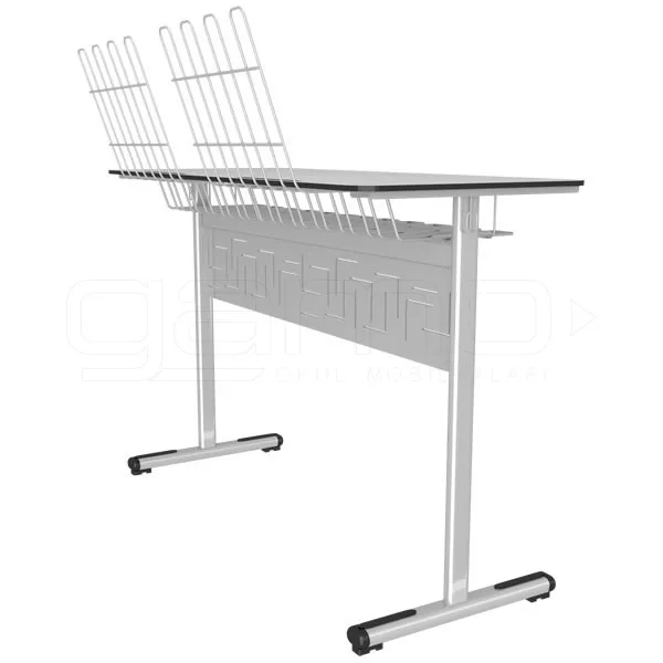 GM022-313-Ikili-Kompakt-Muzik-Sirasi GM022-313 Double Compact Music Desk - Image 1