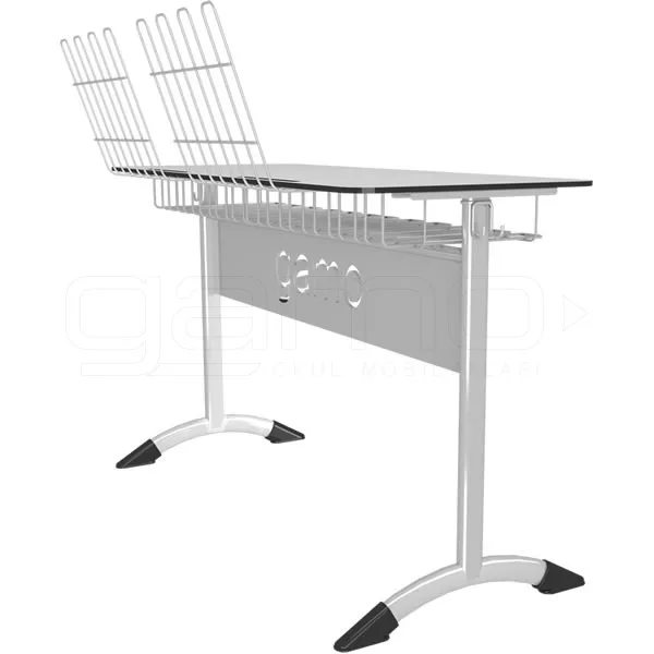 GM022-713-Ikili-Kompakt-Muzik-Sirasi GM022-713 Double Compact Music Desk - Image 1