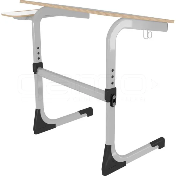 GM023-1022 Tilted-leg Laminate School Painting Desk - Image 1