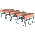 GM024-201 Double Wooden Auditorium Seat