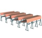 GM024-202 Triple Wooden Auditorium Seat