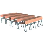 GM024-203 Quadruple Wooden Auditorium Seat
