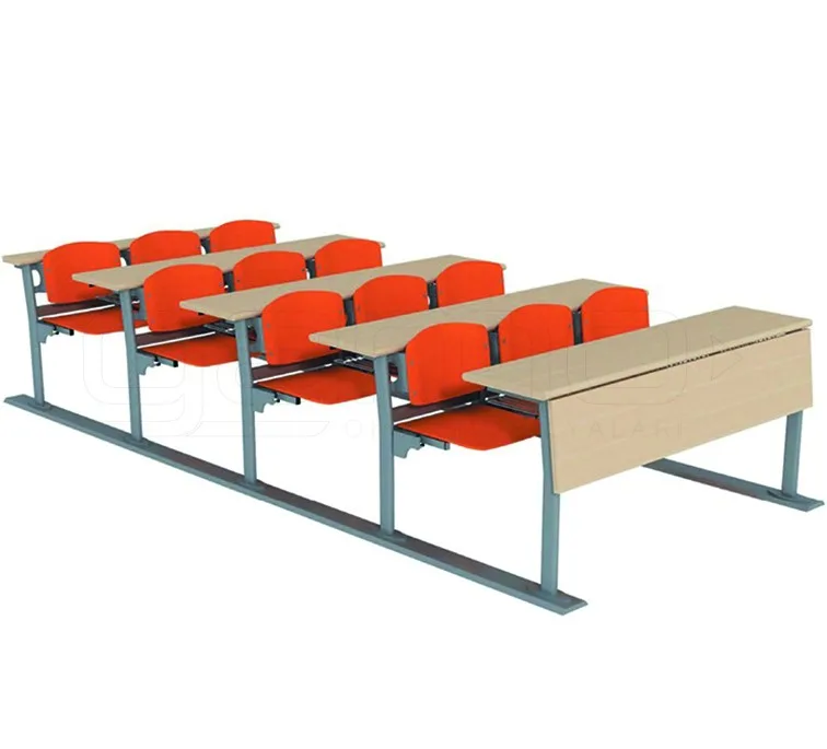 GM024-302 Triple Wooden Auditorium Seat - Image 1