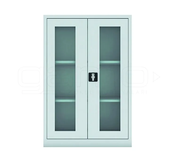 GM028-101-Camli-Dosya-Dolabi GM028-101 Glass Door File Cabinet - Image 1