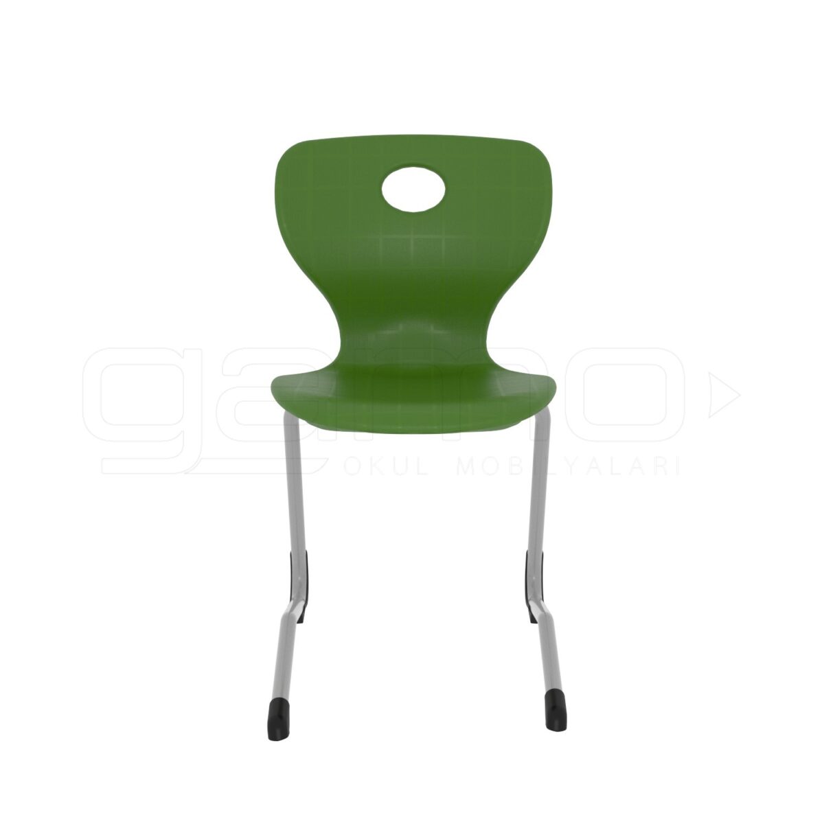 Valentina Z-Leg Monoblock Chair Green - Image 2